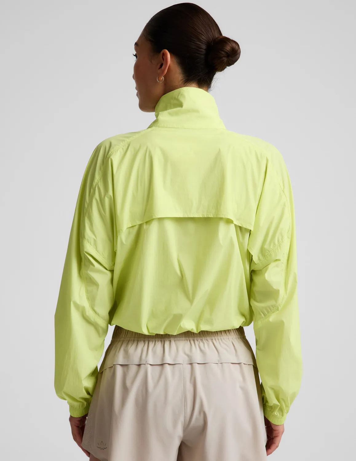 Beyond Yoga Places To Go Half Zip jacka lime UPF 50+
