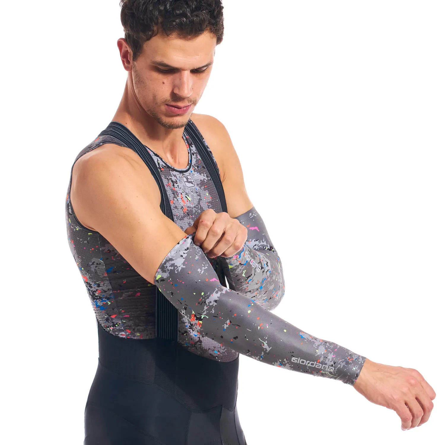 Giordana Neon solärmar neonorange UPF 50+