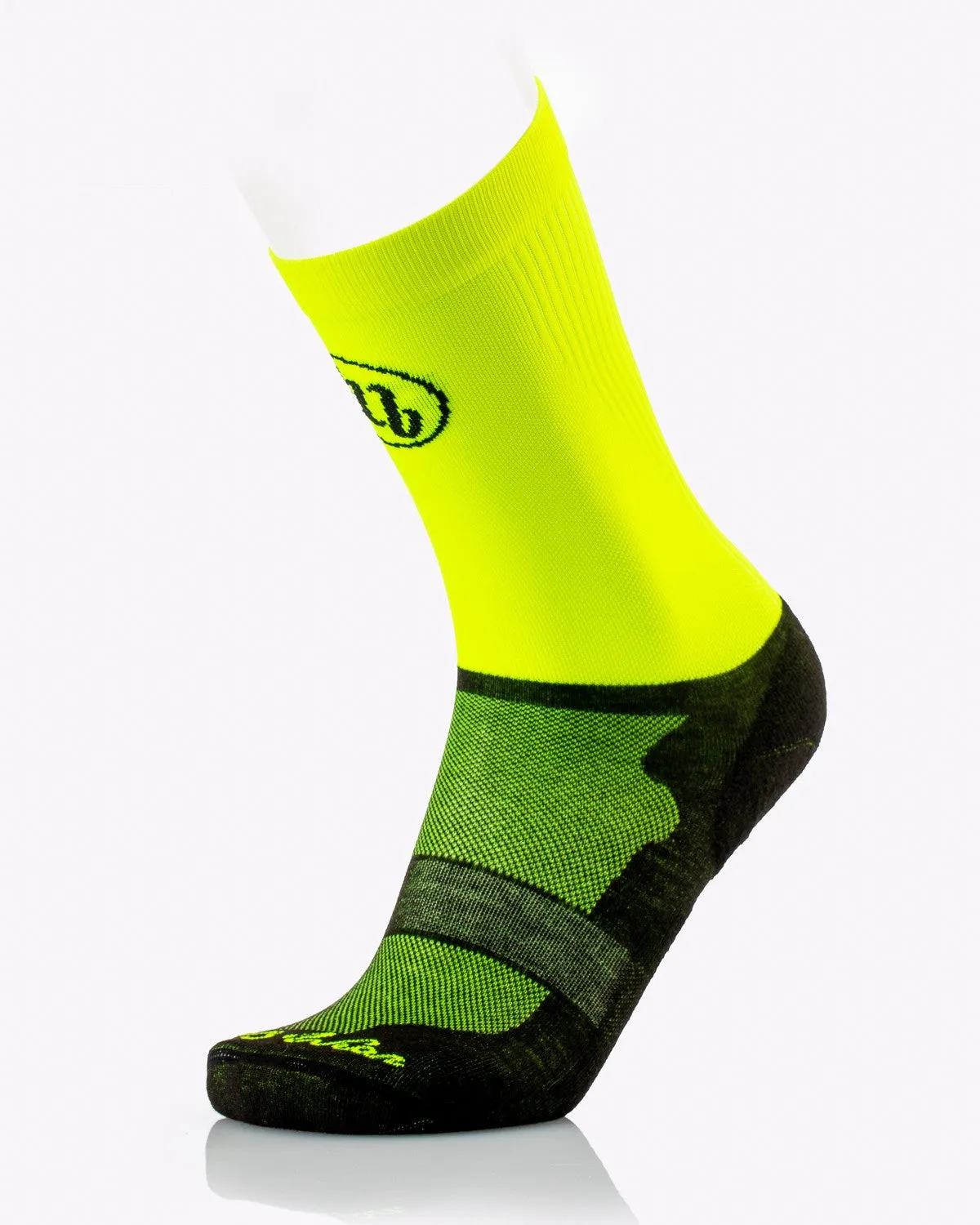 MB Wear MB Trek löparstrumpor gul fluo S ventilerande