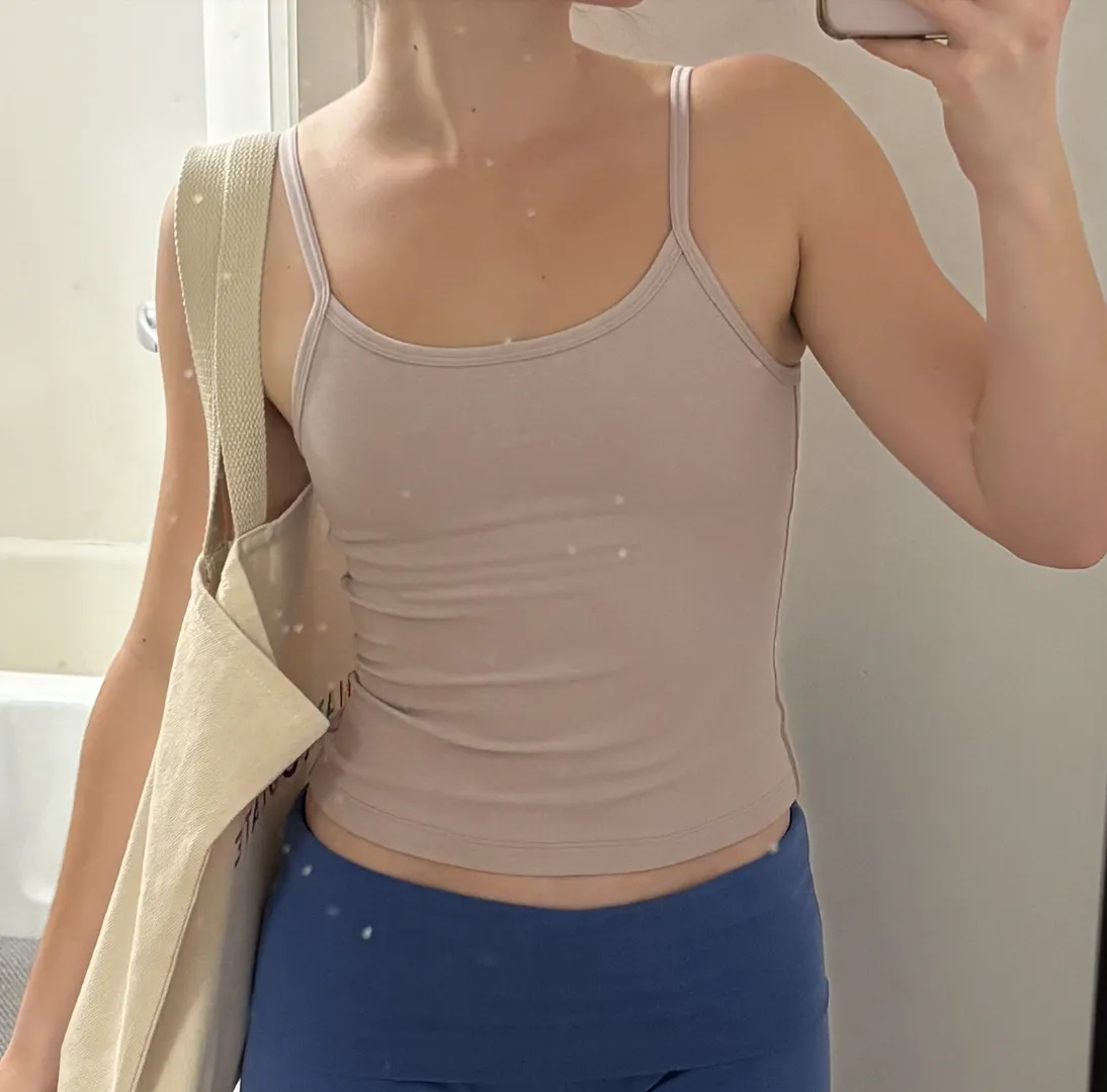 Beyond Yoga Spacedye Forever Tank linne Cloud White tight