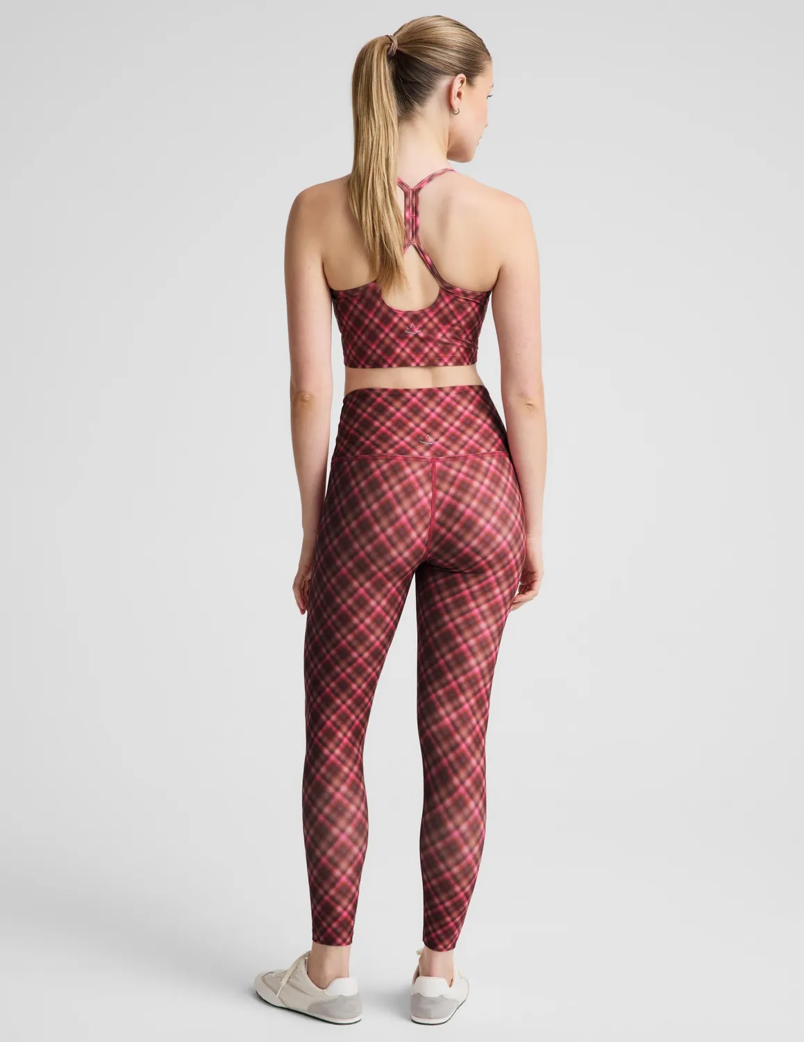 Beyond Yoga SoftMark Autumn Argyle Midi Leggings mönstrade hög midja