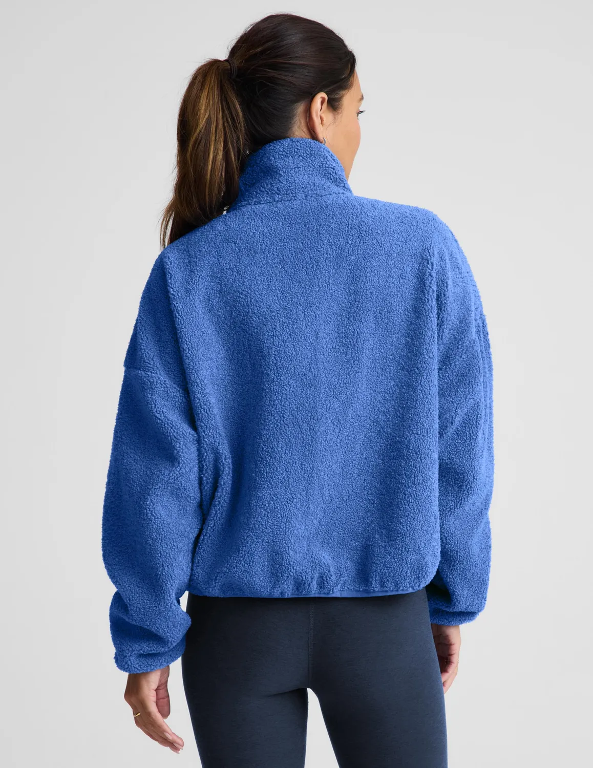 Beyond Yoga Unity Zip Jacket fleecetröja Mineral Blue blå
