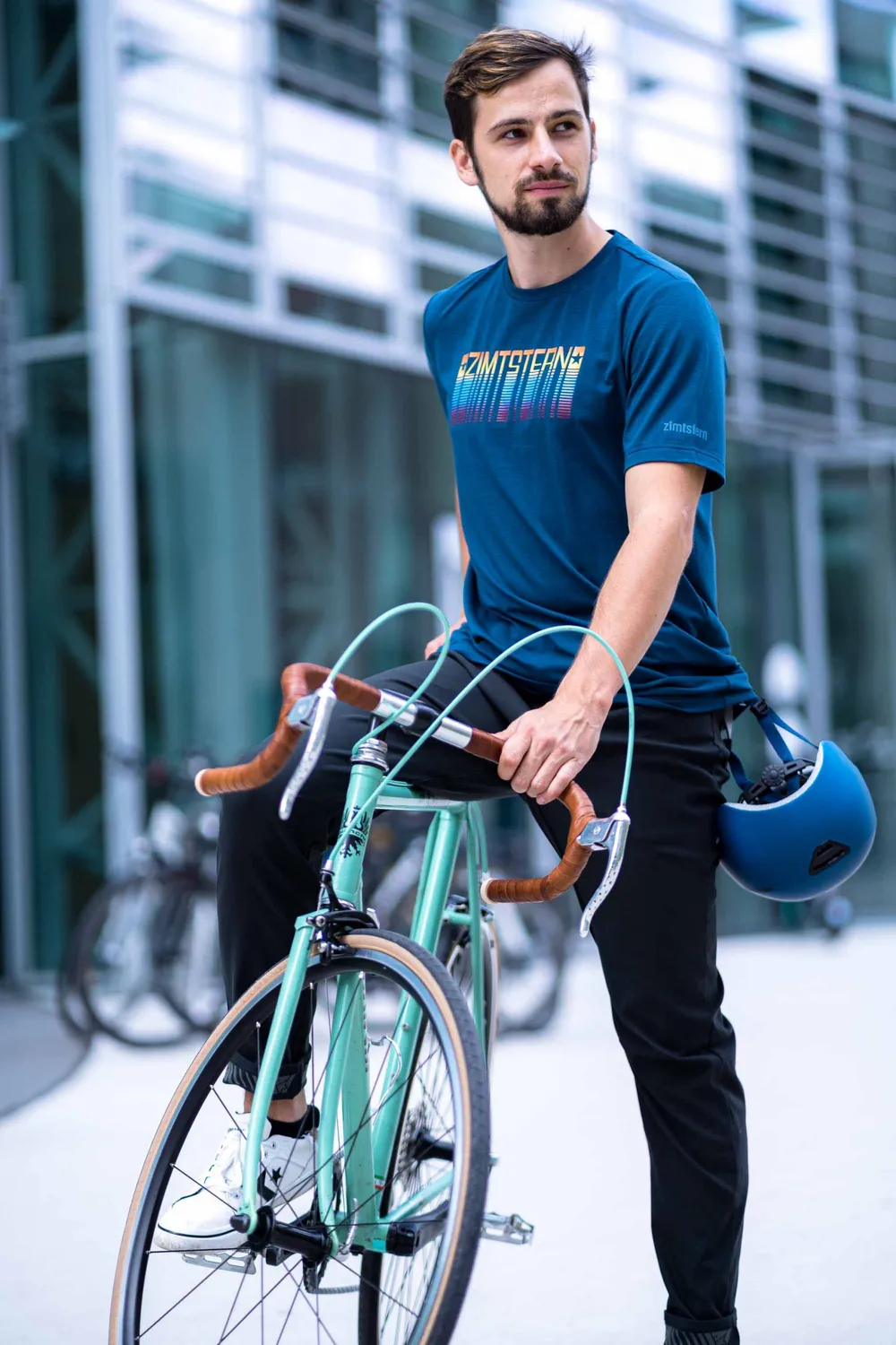 Zimtstern Setz Tee t-shirt herr merinoull
