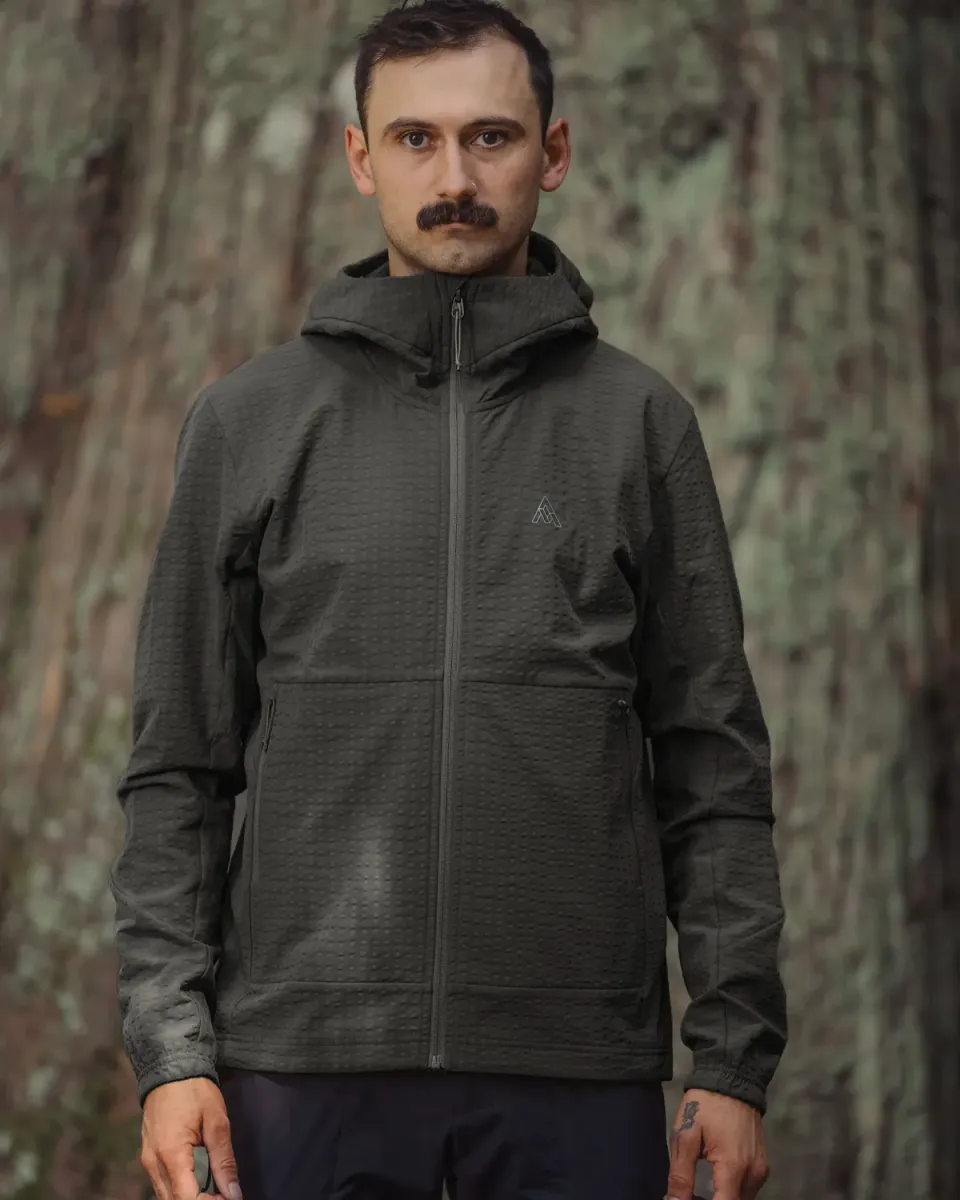 7mesh Chilco Hoody hoodie mörkgrå vindtät