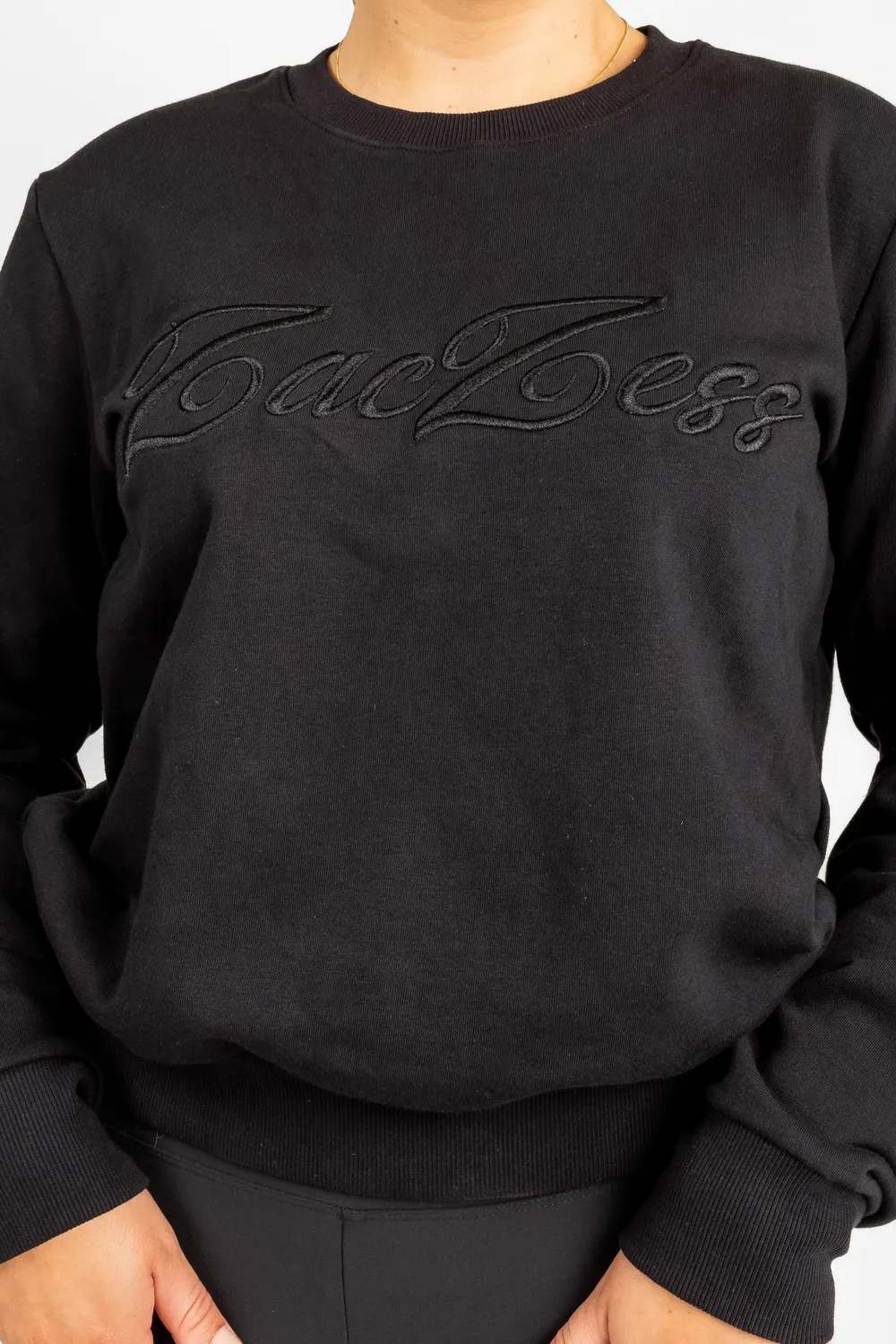 ZacZess YR Sweatshirt Black ridtröja junior cropped
