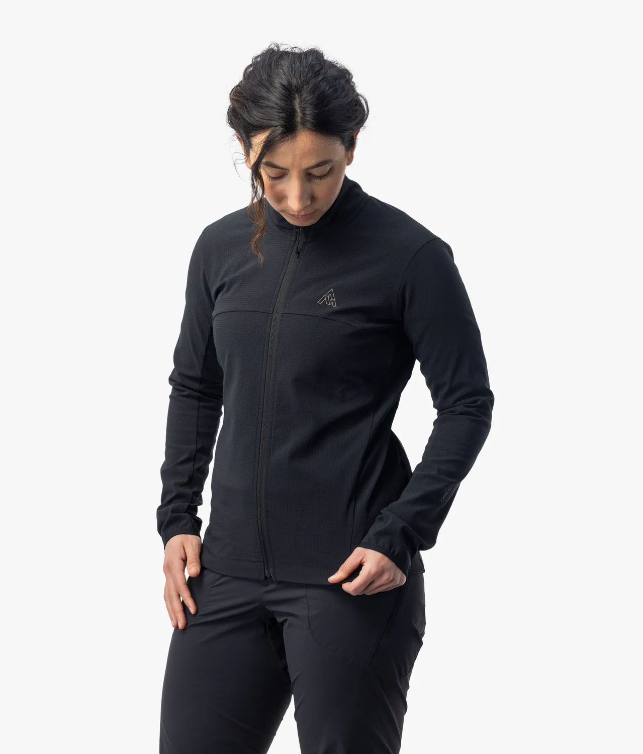 7MESH Spruce cykeljacka dam Black tresäsong