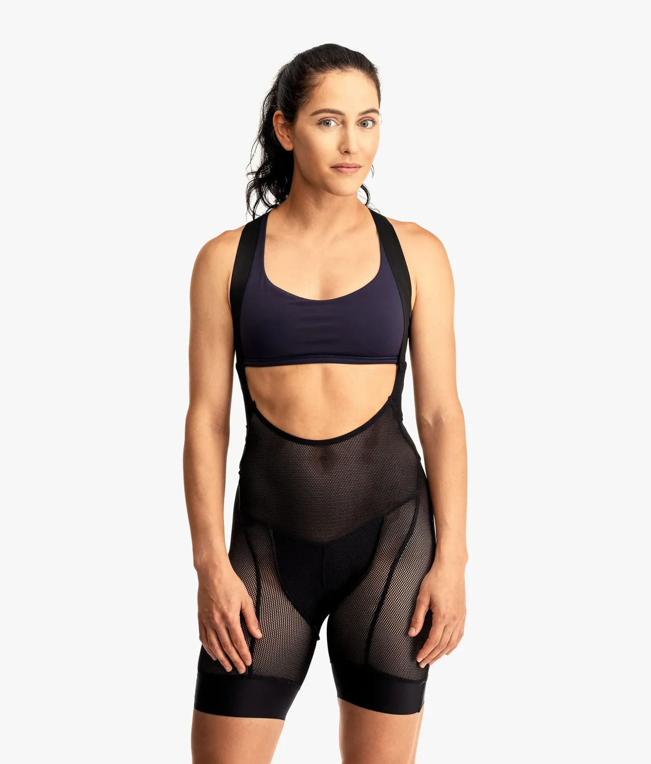 7MESH Foundation Bib Short cykelbyxor dam svart vadderad