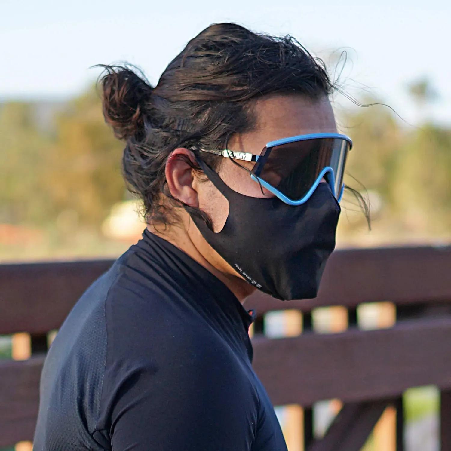 Giordana Solid ansiktsmask svart tvättbar