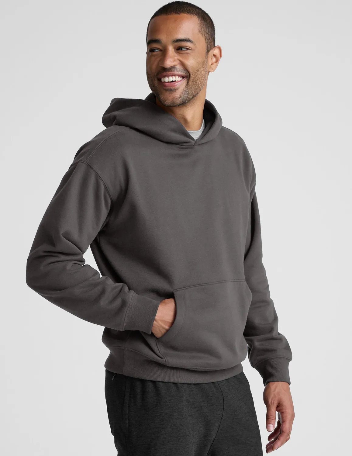 Beyond Yoga LuxeFleece Classic hoodie black ash lös