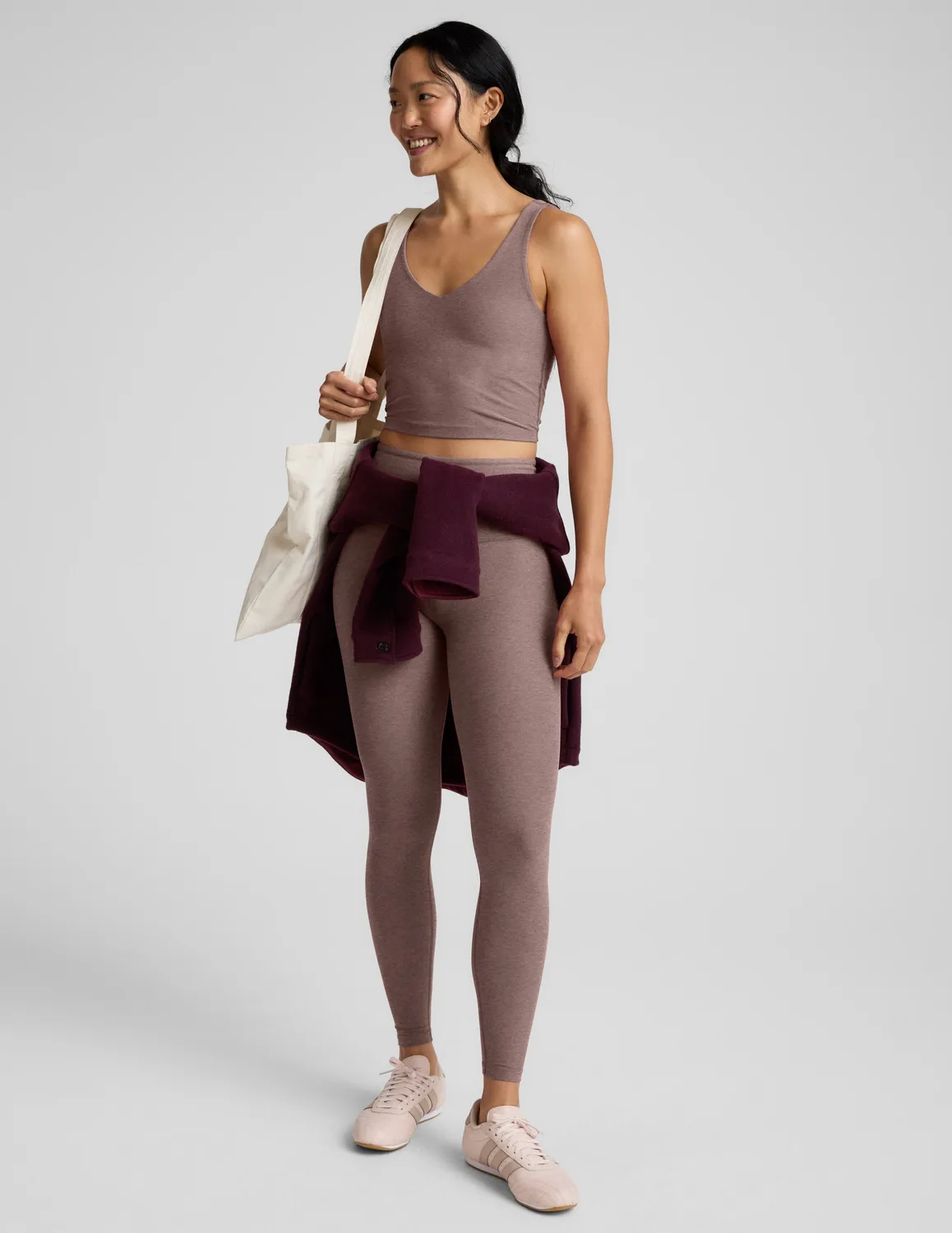 Beyond Yoga Spacedye Good Day Cropped Tank croptopp Rosey Taupe