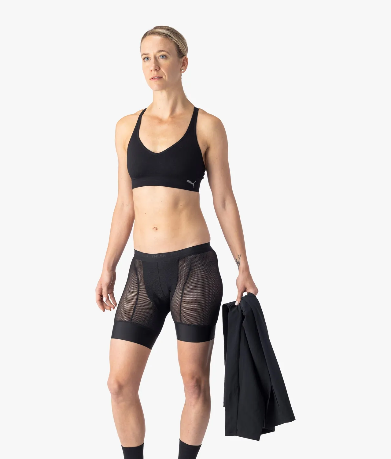 7MESH Foundation cykelshorts dam Svart vadderad