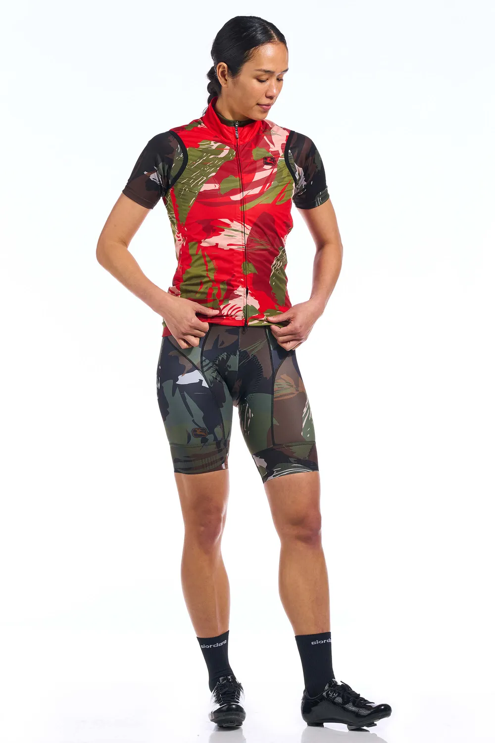 Giordana Brush Camo vindväst packbar camo
