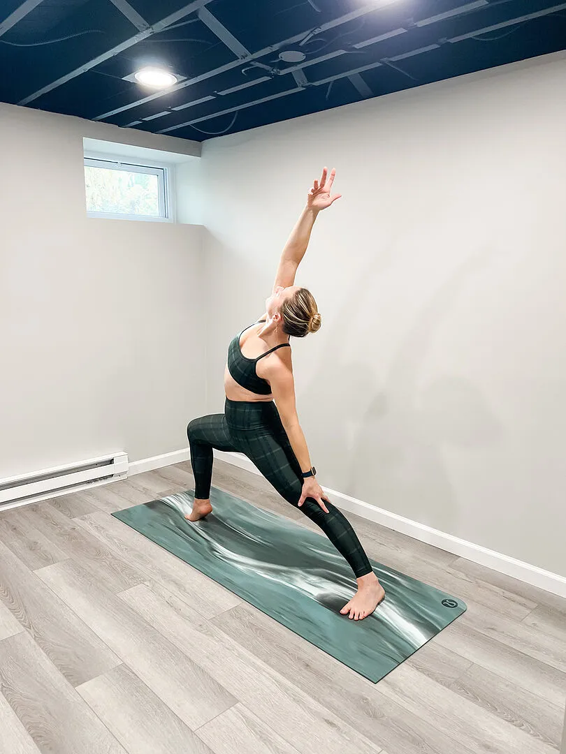 Beyond Yoga SoftMark Daydream Meadow High Waisted Midi leggings blå