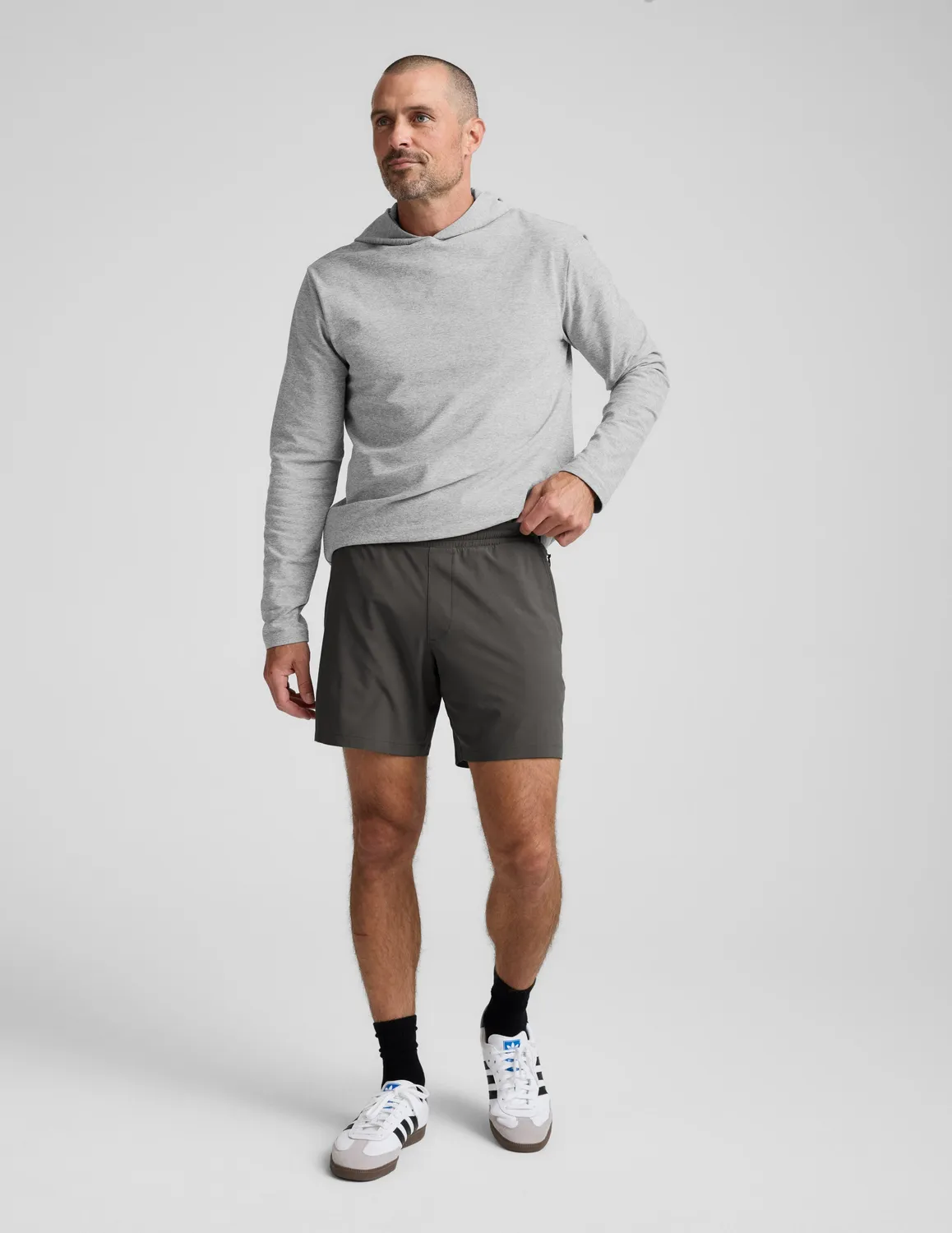 Beyond Yoga Pivotal 2.0 träningsshorts 7 tum Graphite