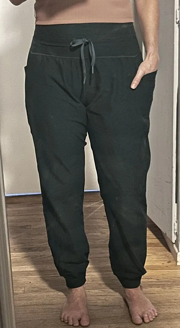 Beyond Yoga Spacedye Go Pocket Jogger mjukisbyxor mörkbrun med fickor