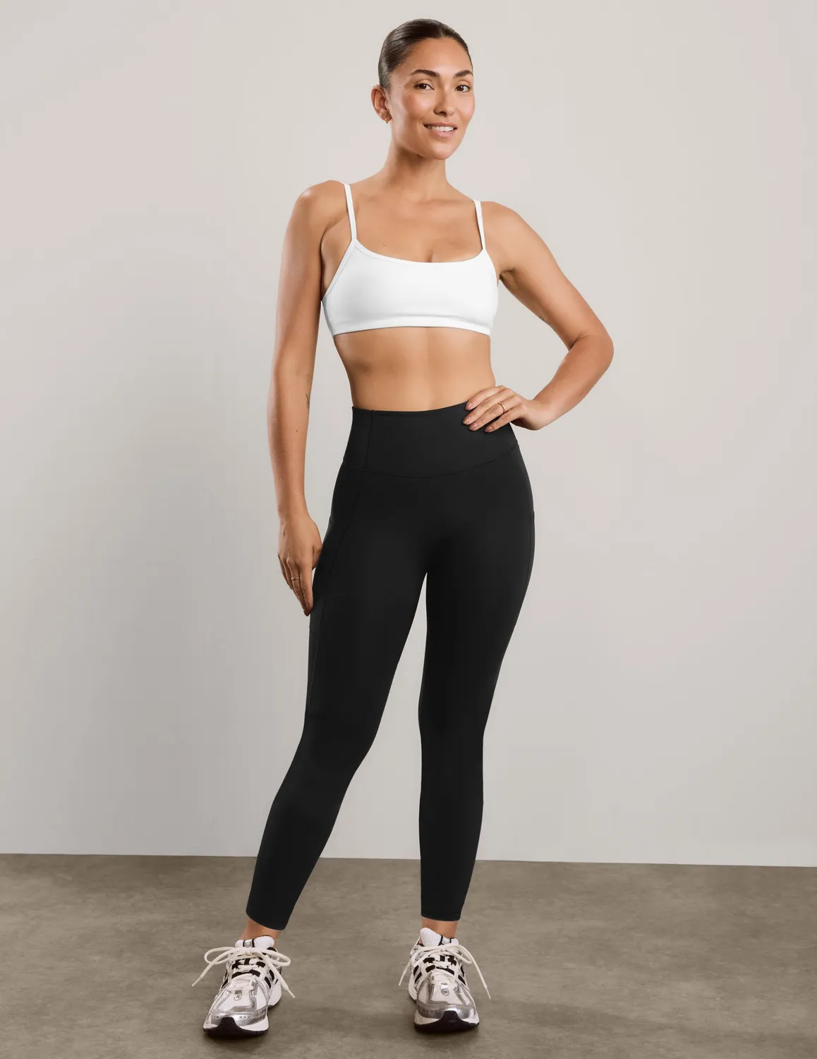 Beyond Yoga Pacer Fleece-Backed Pocket Legging leggings Black borstad
