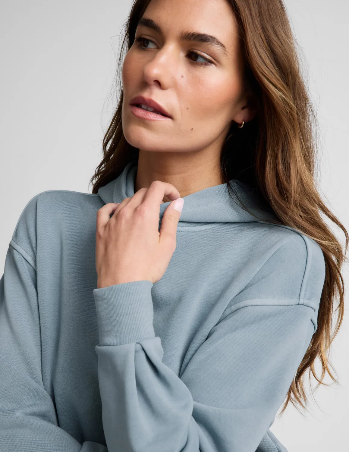 Beyond Yoga Fade Out hoodie Washed After Dark Navy relaxed