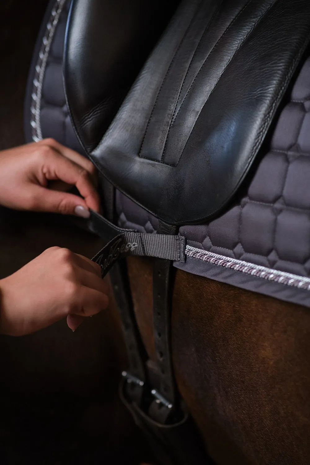 ZacZess Dressage Shadow Grey dressyrschabrak grå Full Quick Dry