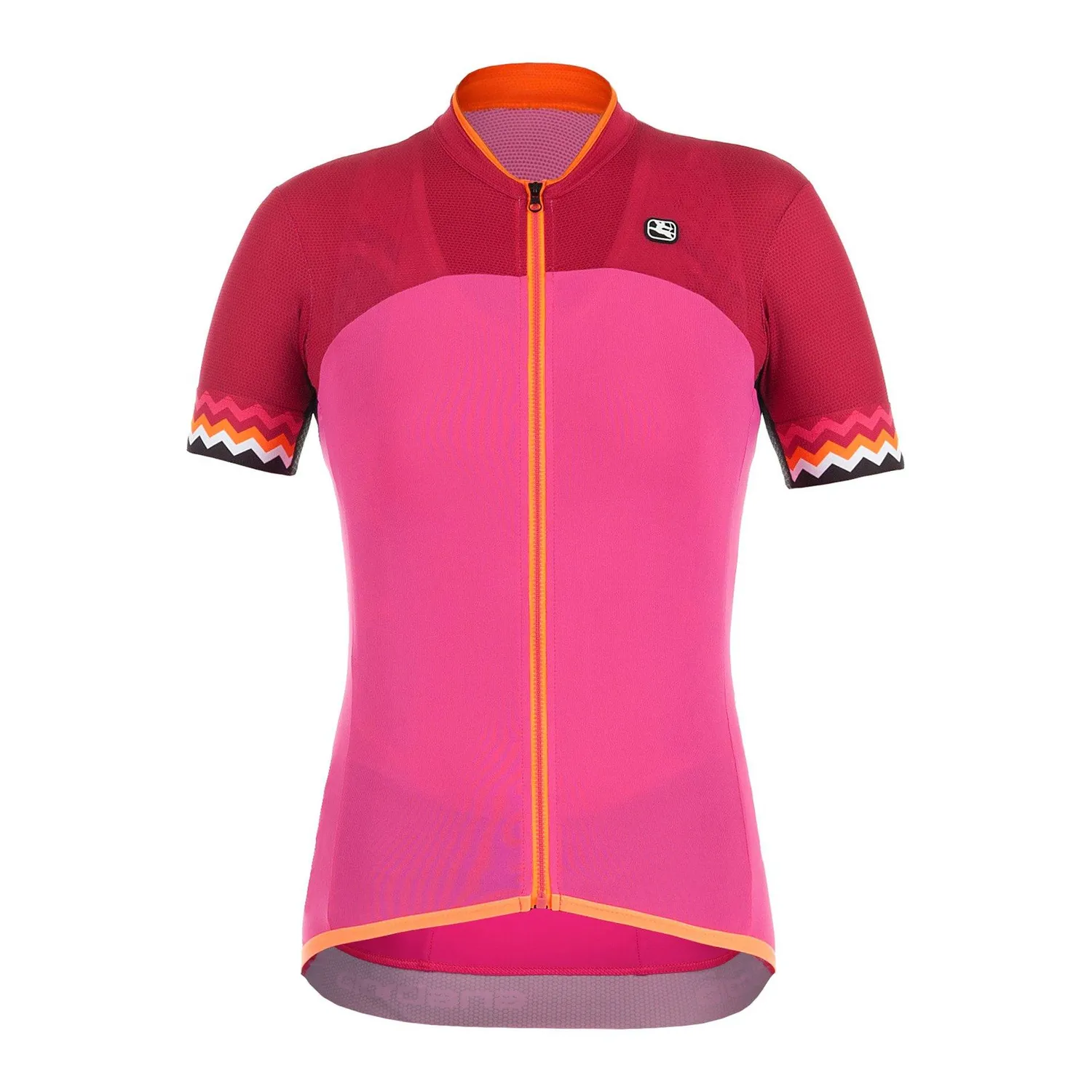 Giordana Lungo Zig Zag Jersey cykeltröja dam Pink S
