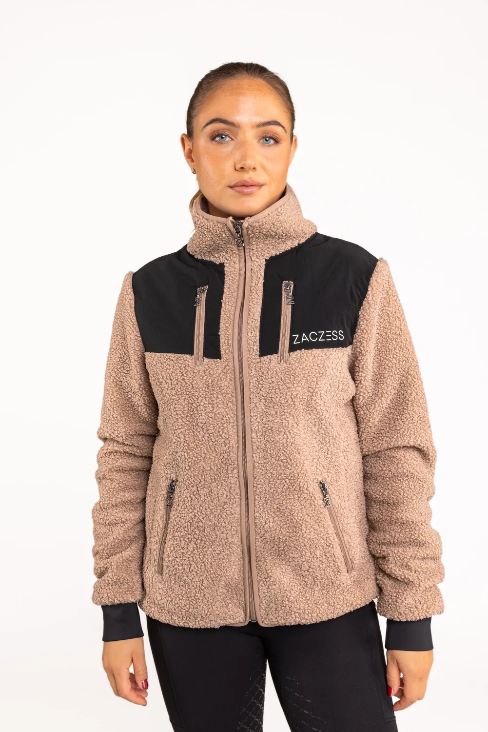 ZacZess Ascot Pile Jacket piletröja beige vindstoppande