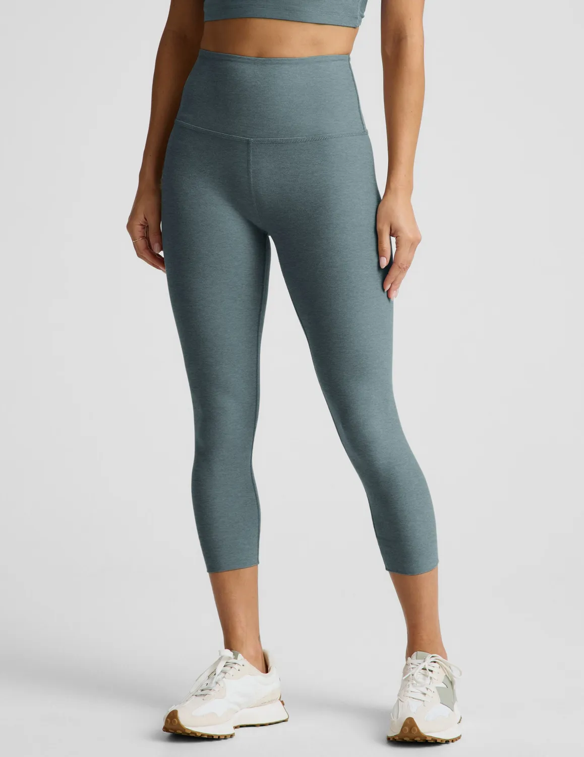 Beyond Yoga Spacedye Walk And Talk caprileggings Storm Heather hög midja