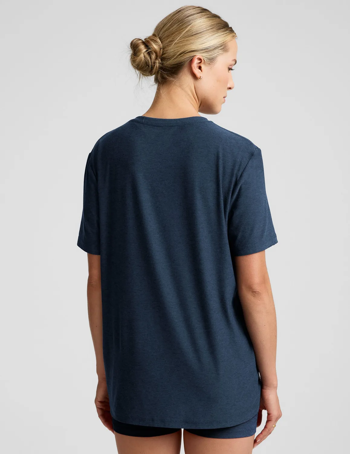 Beyond Yoga Always Beyond Crew Tee 2.0 t-shirt marinblå oversize