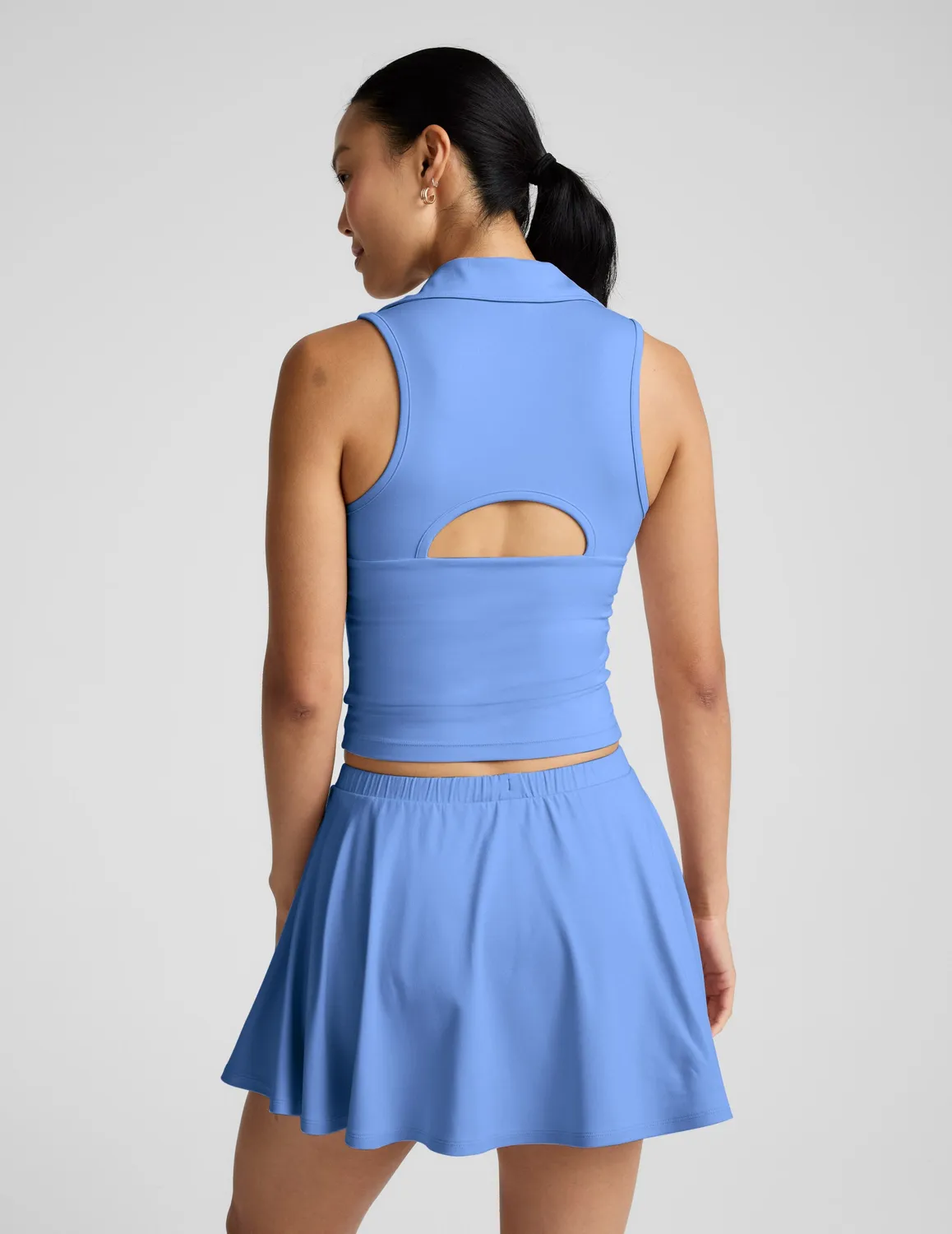 Beyond Yoga Sport Active Drawcord Mini Skirt padelkjol blå