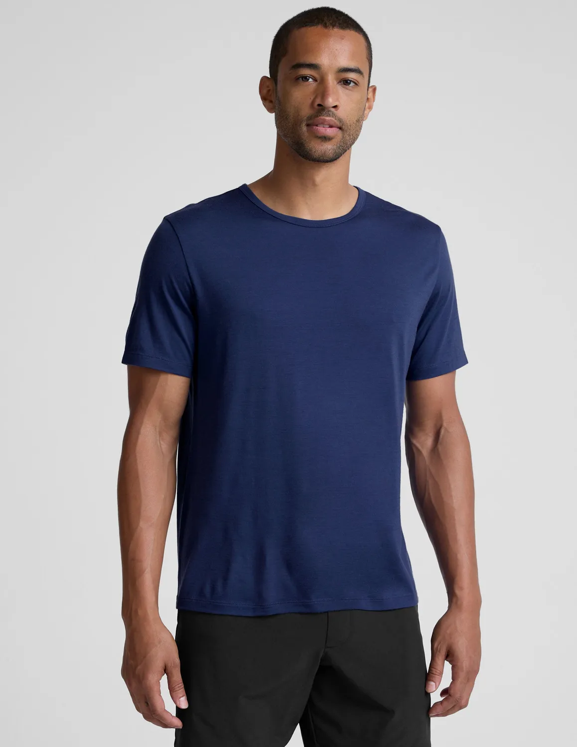 Beyond Yoga Merino Wool Crew t-shirt dark cobalt ull avslappnad