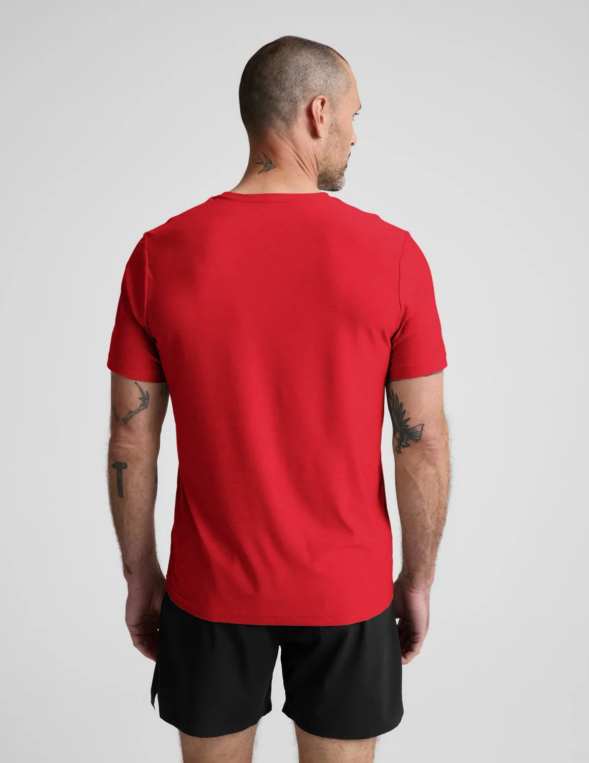 Beyond Yoga Always Beyond Men's Crew Tee 2.0 t-shirt Chili Red Heather melerad