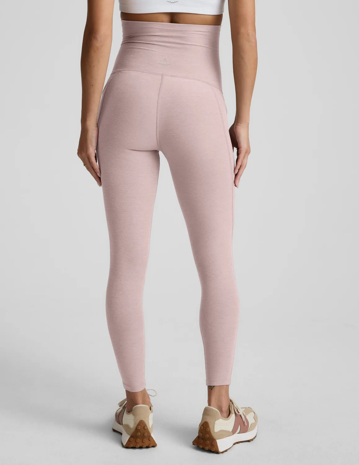 Beyond Yoga Spacedye Love the Bump mammaleggings Pale Pink melerad