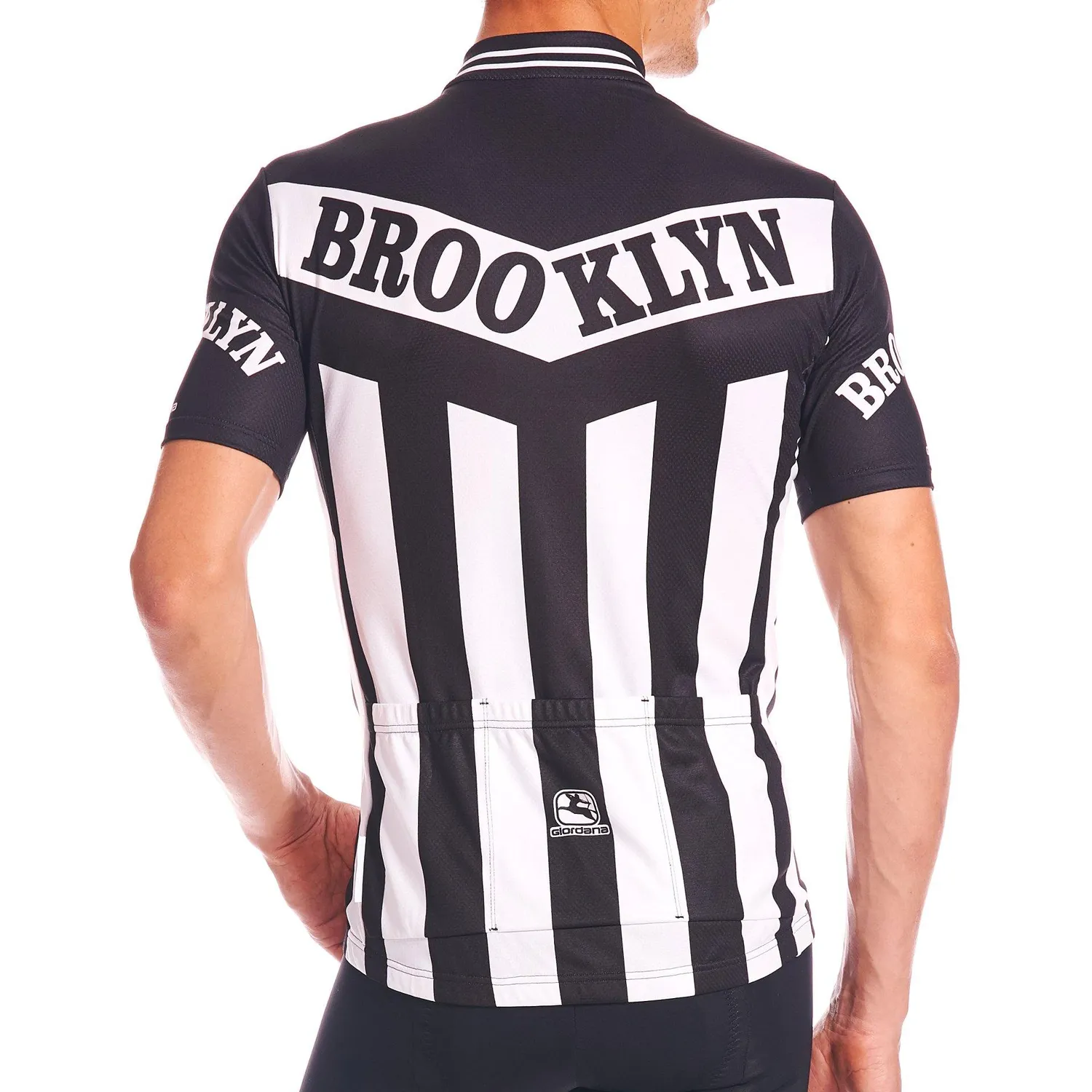 Giordana Vero Team Brooklyn cykeltröja röd vit blå avslappnad