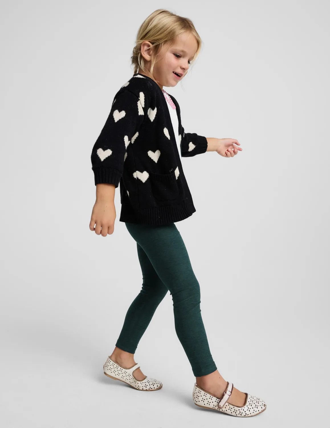Beyond Yoga Spacedye Toddler Legging barnleggings grön tålig