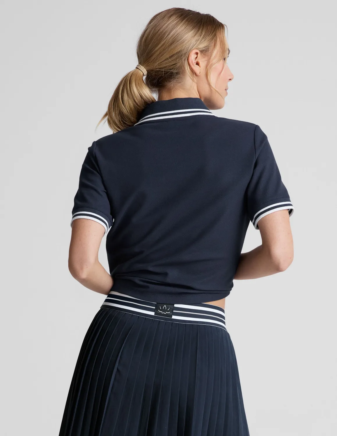 Beyond Yoga Country Club Polo Tee piké marinblå
