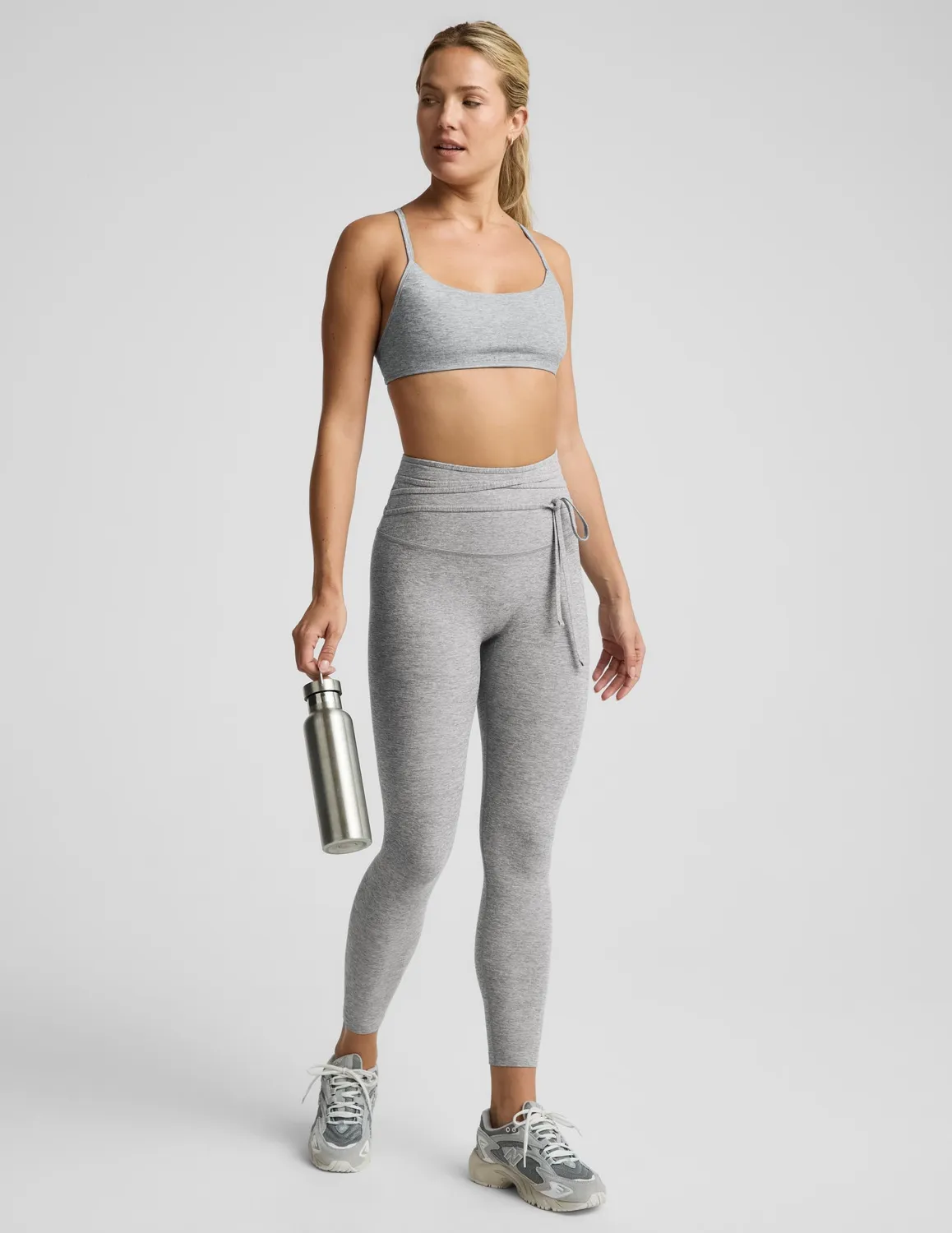 Beyond Yoga Spacedye It’s A Tie Leggings Silver Mist midi knytmidja