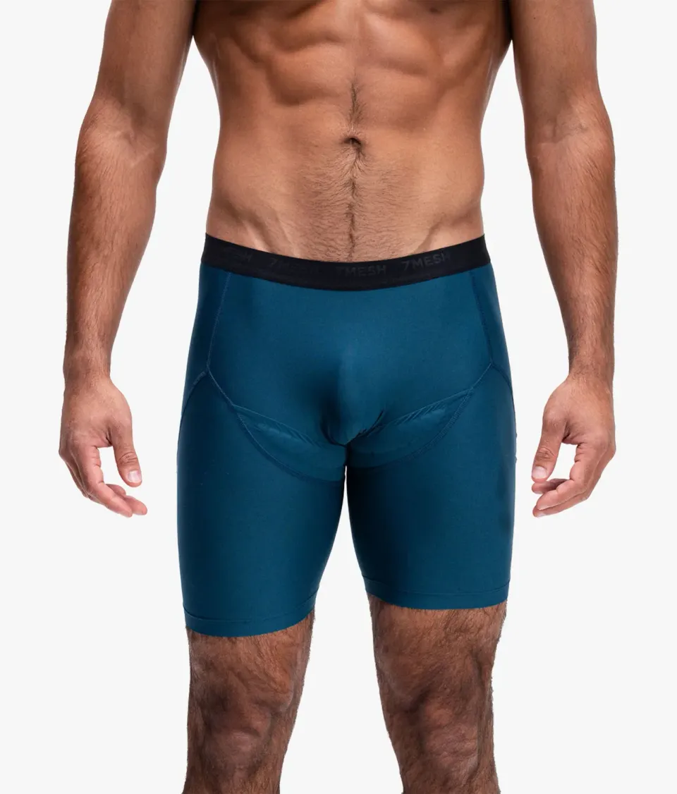 7mesh Foundation Boxer Brief cykelboxer herr deep sea