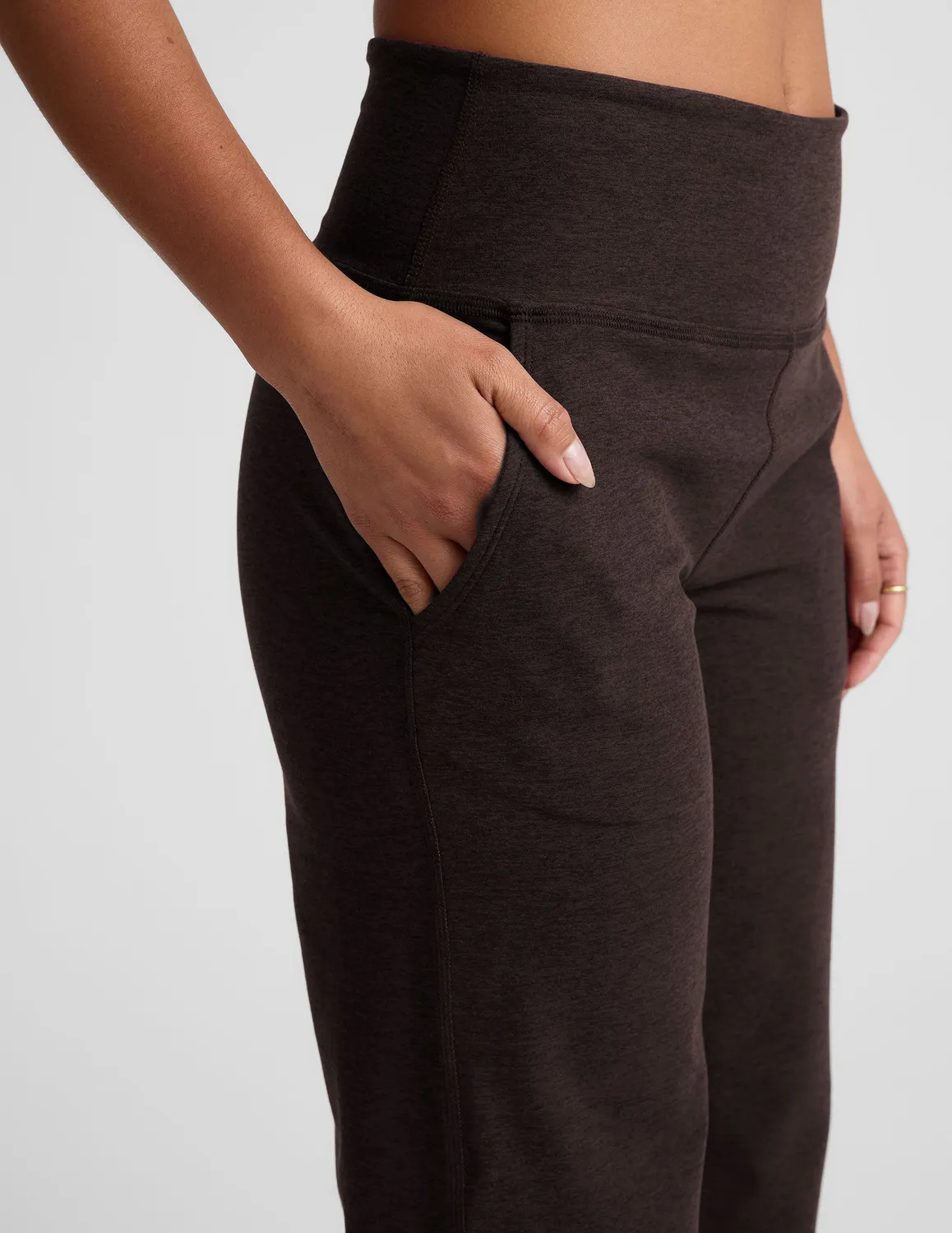 Beyond Yoga Spacedye Laid Back Wide Leg Pant 31 byxor Dark Chocolate