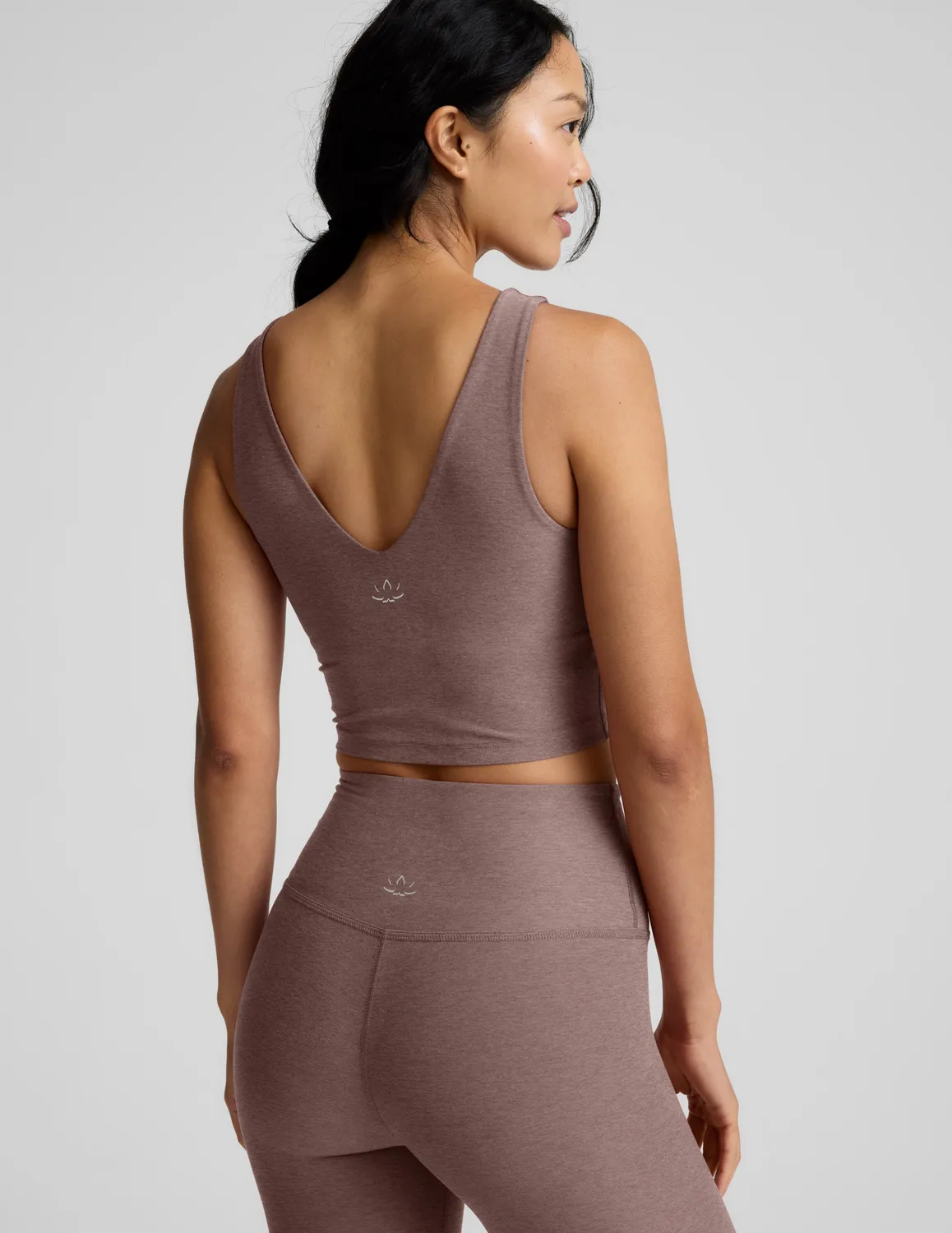 Beyond Yoga Spacedye Good Day Cropped Tank croptopp Rosey Taupe