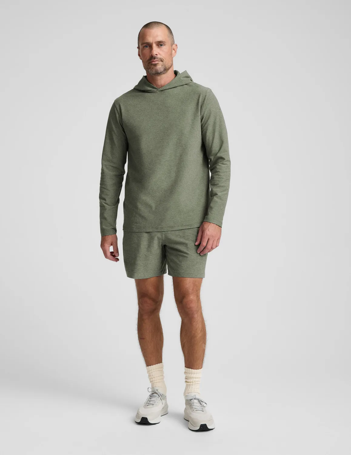 Beyond Yoga Spacedye Go-To Men's Hoodie hoodie Grey Sage Heather
