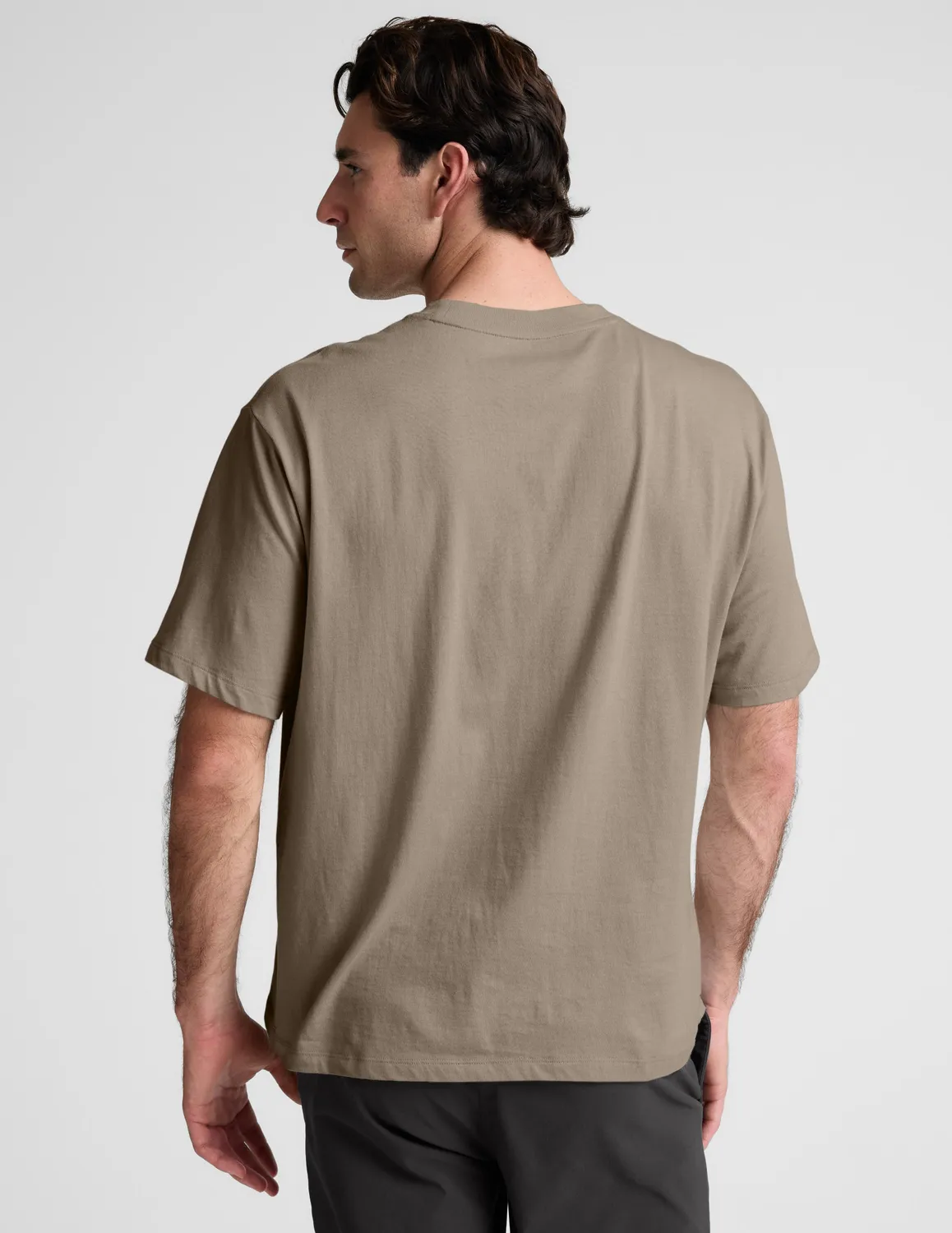 Beyond Yoga SoftKnit Cotton Tee t-shirt Mushroom bomull herr