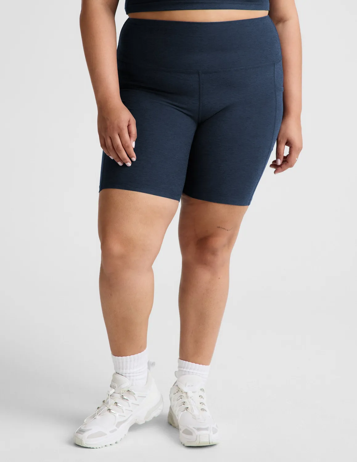 Beyond Yoga Spacedye Keep Pace 7" shorts Nocturnal Navy
