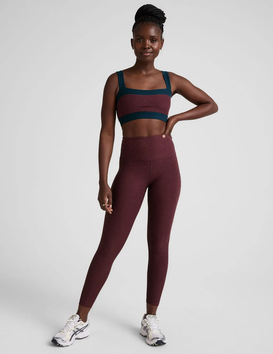 Beyond Yoga Spacedye Horizon Colorblock Bra sportbh fyrkantig