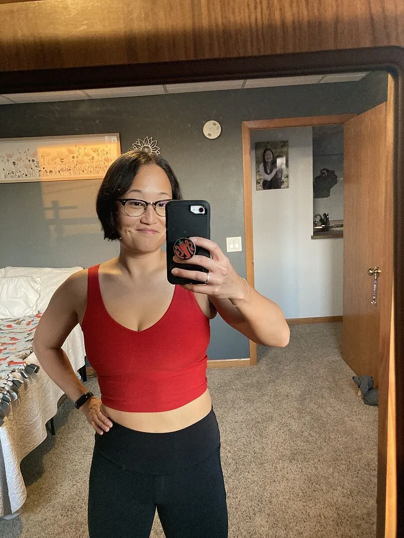 Beyond Yoga Spacedye Good Day Cropped Tank träningslinne Cloud White