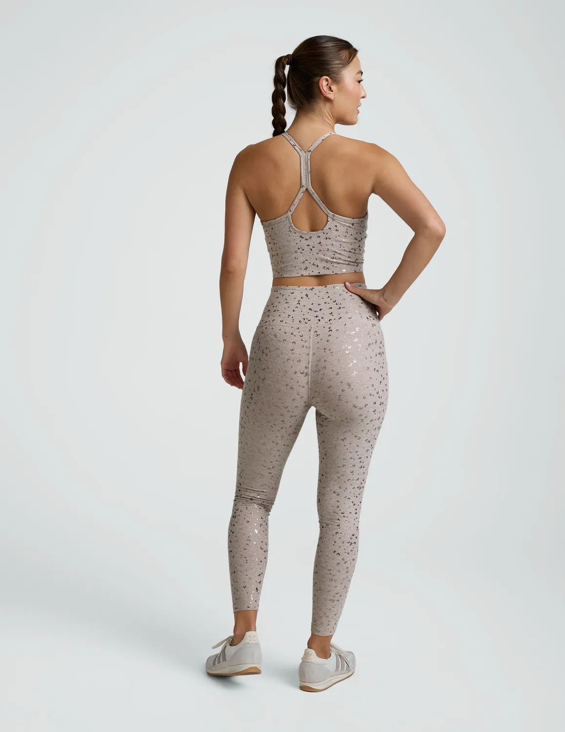 Beyond Yoga SoftShine High Waisted Midi Leggings Chai Mini Moons