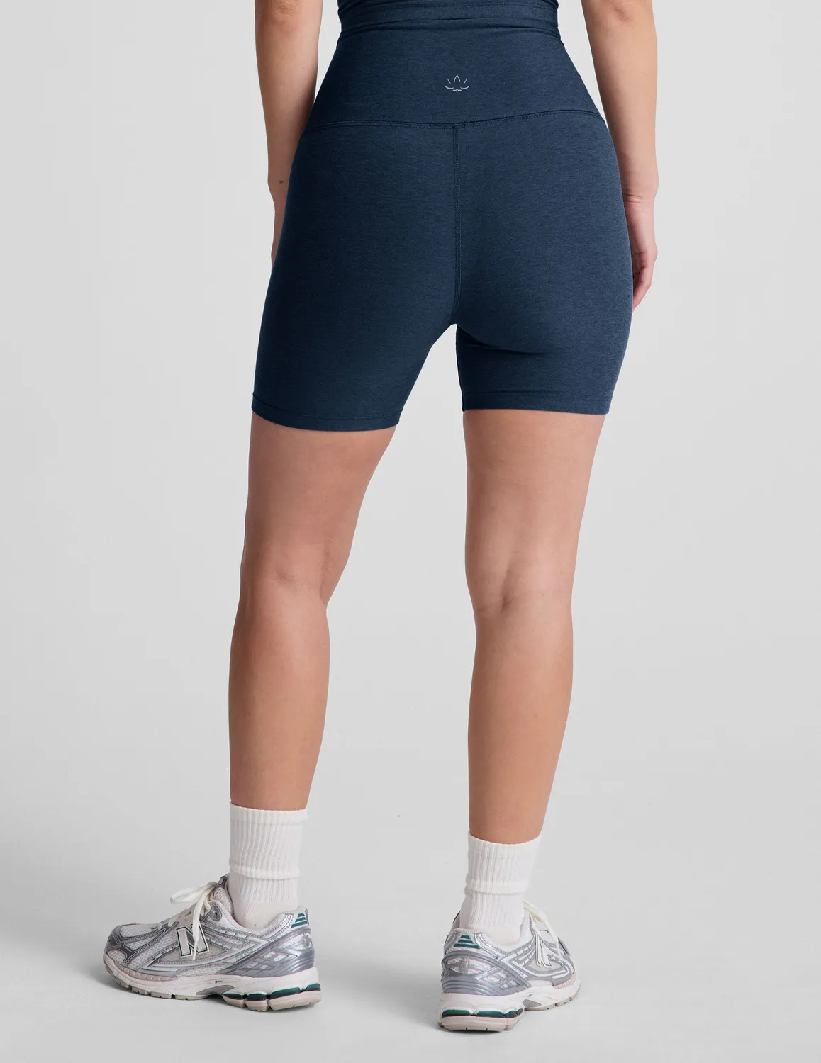 Beyond Yoga Spacedye Keep Pace 5 shorts Nocturnal Navy