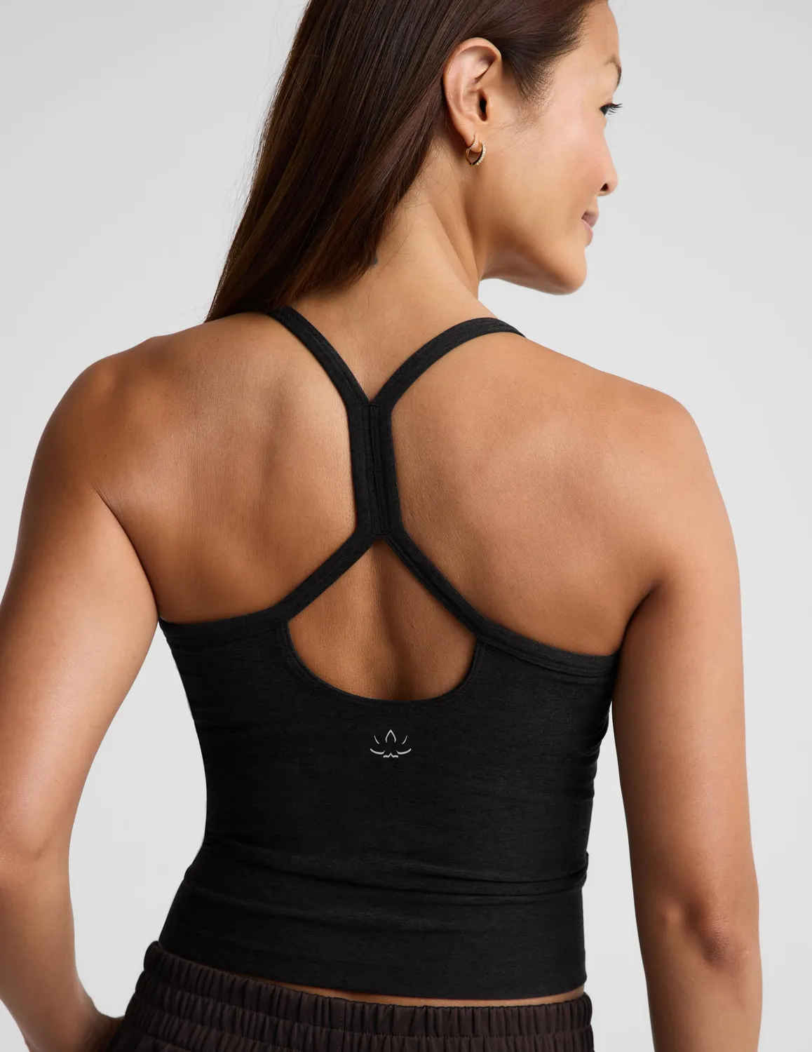 Beyond Yoga Spacedye Slim Racerback Midway linne Darkest Night