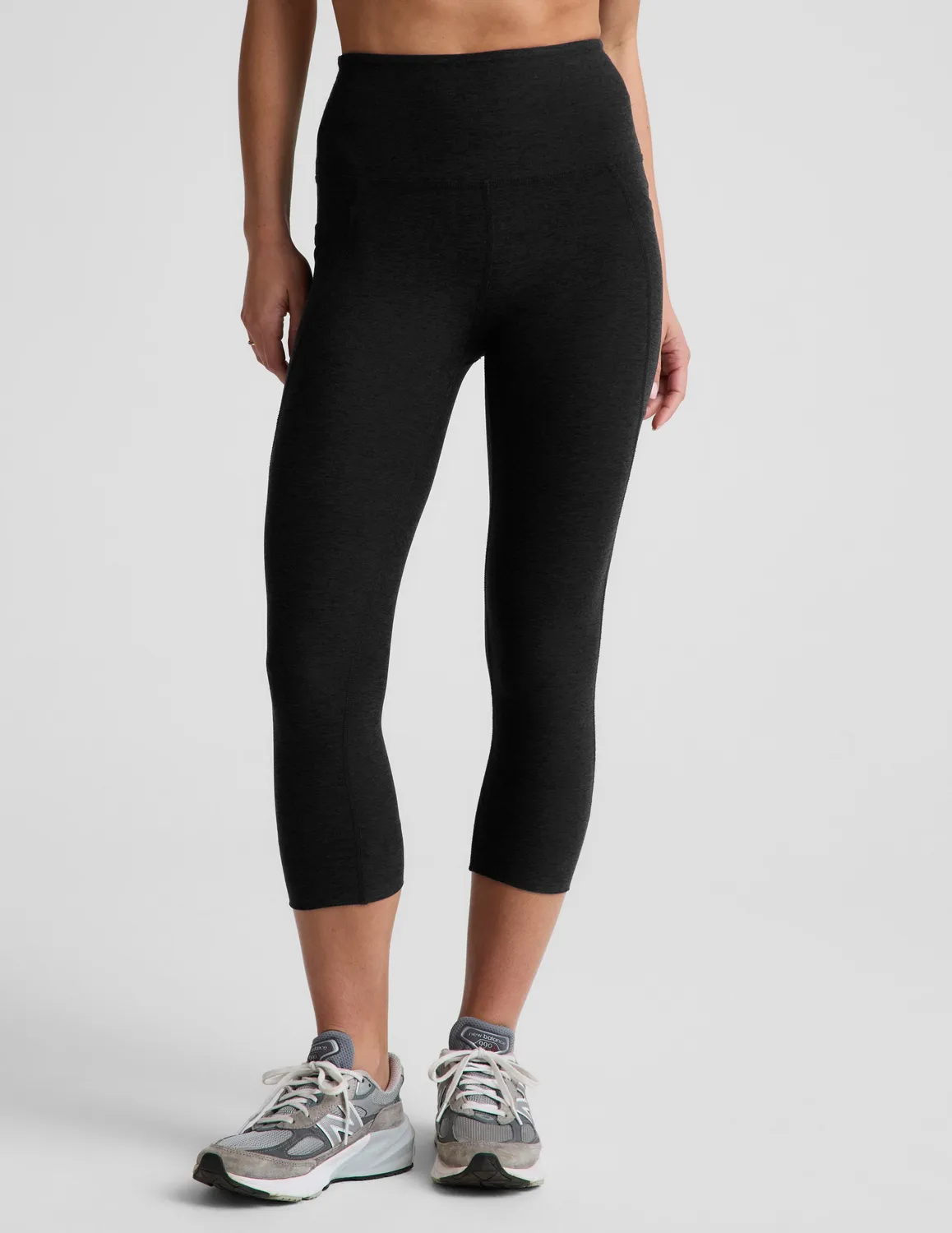 Beyond Yoga Spacedye Out Of Pocket High Waisted leggings Darkest Night med fickor