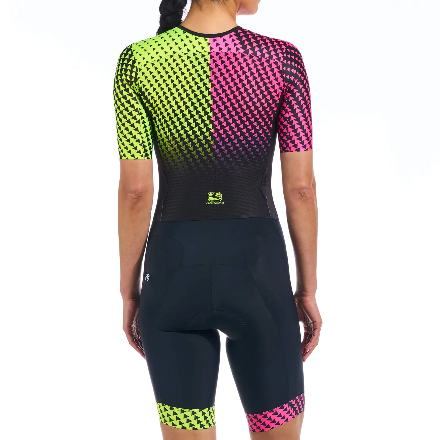Giordana Vero Pro Tri Doppio triathlondräkt rosa kortärmad