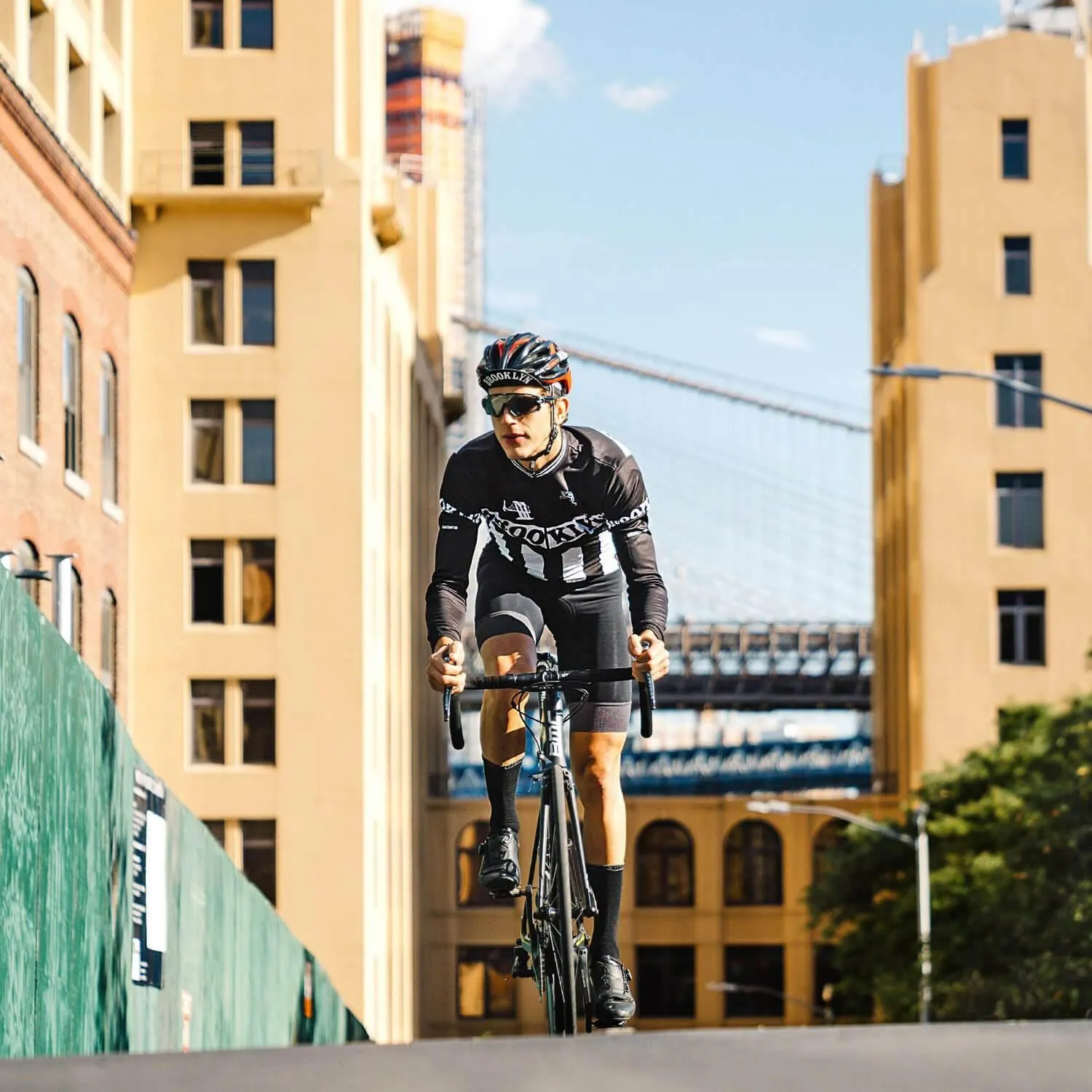 Giordana Brooklyn långärmad cykeltröja blå borstad