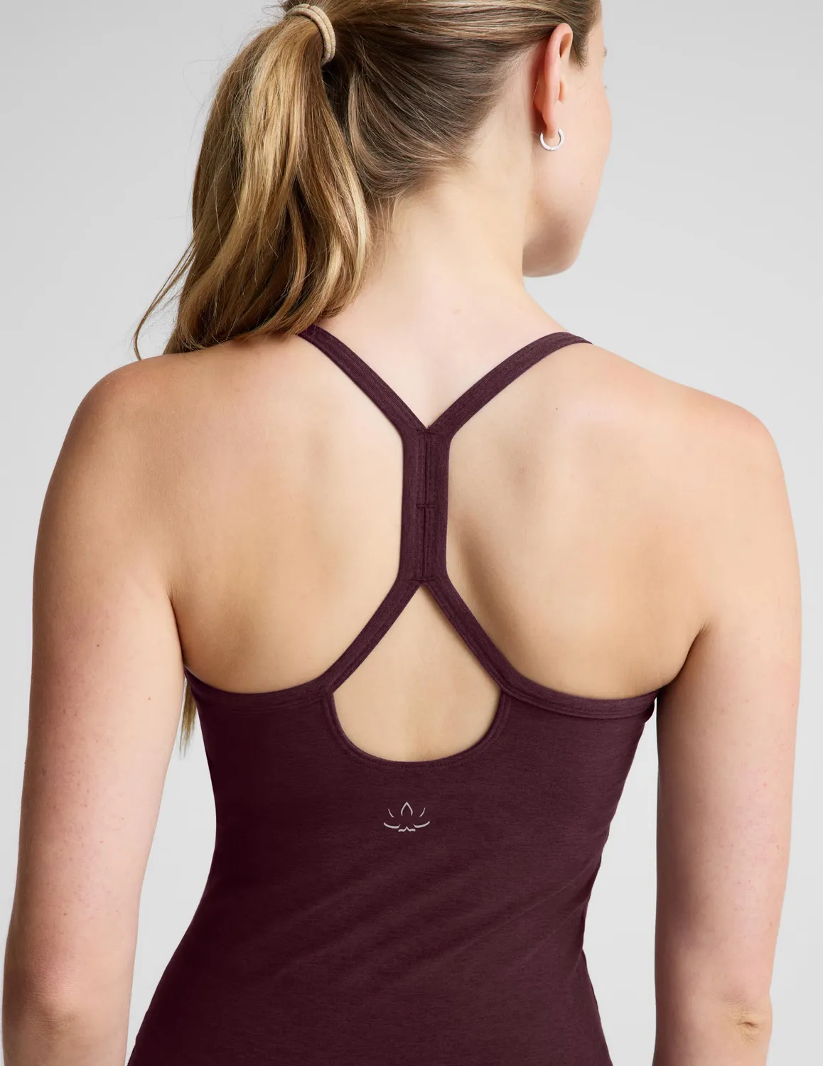 Beyond Yoga Spacedye Slim Racerback Midway linne Cabernet