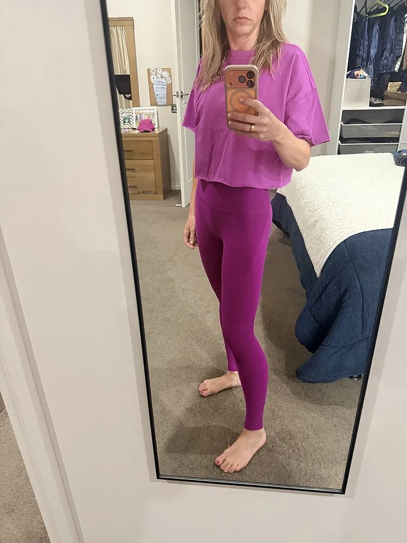 Beyond Yoga SoftKnit Better Than Ever Cropped t-shirt vit bomull